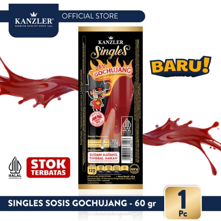 

KANZLER Sosis Singles Hot Keju Original Gochujang 65 gr