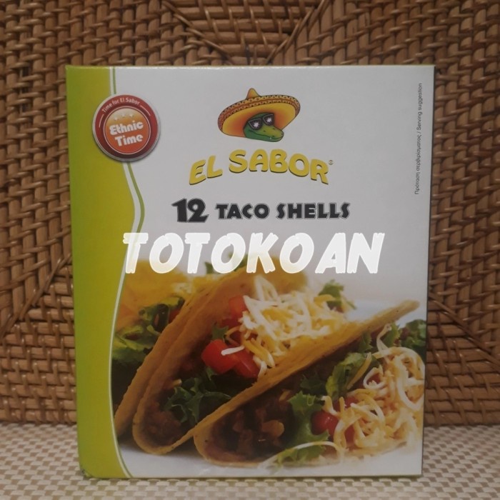 

Past El Sabor Elsabor 12 Taco Shells Kulit Pangsit 145 Gr