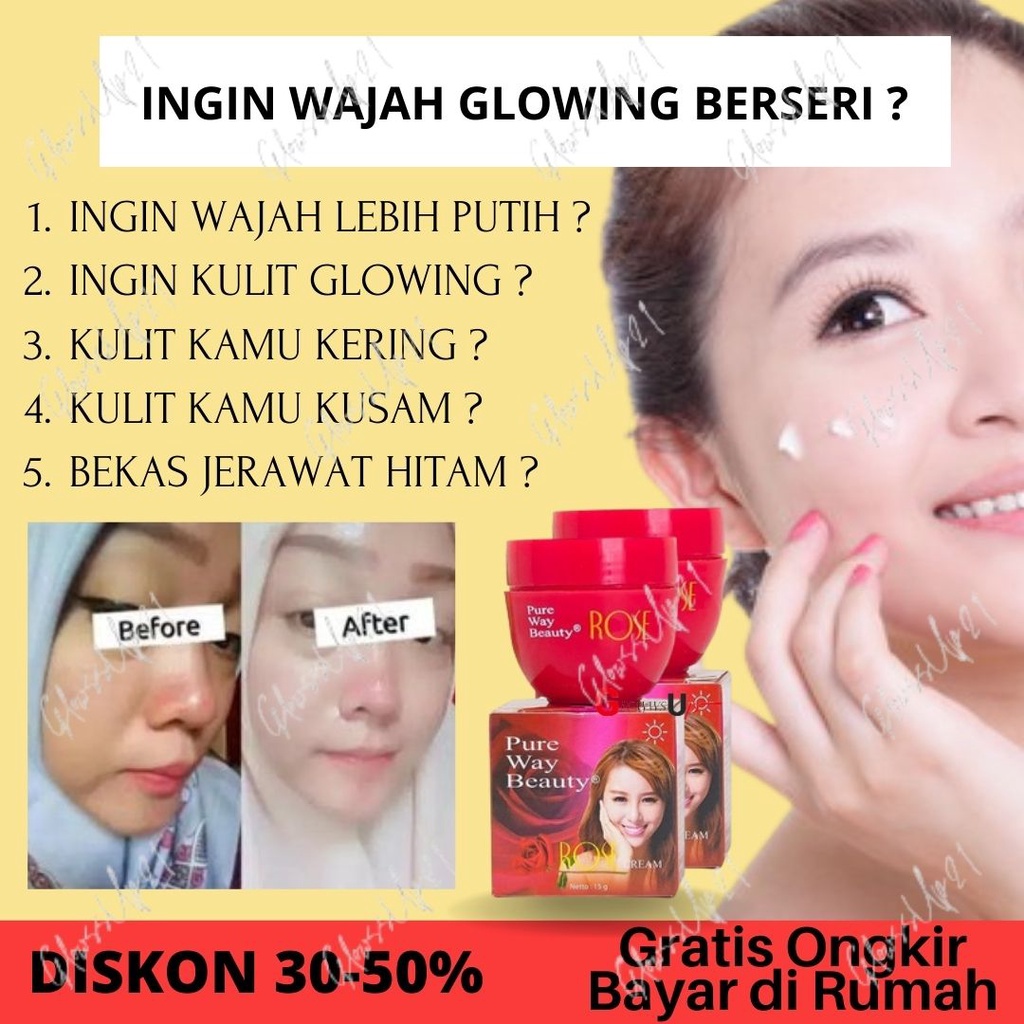 CREAM WAJAH KRIM GLOWING PURE WAY BEAUTY DAILY USE CREAM 15GR - DAILY USE CREAM PURE WAY BPOM