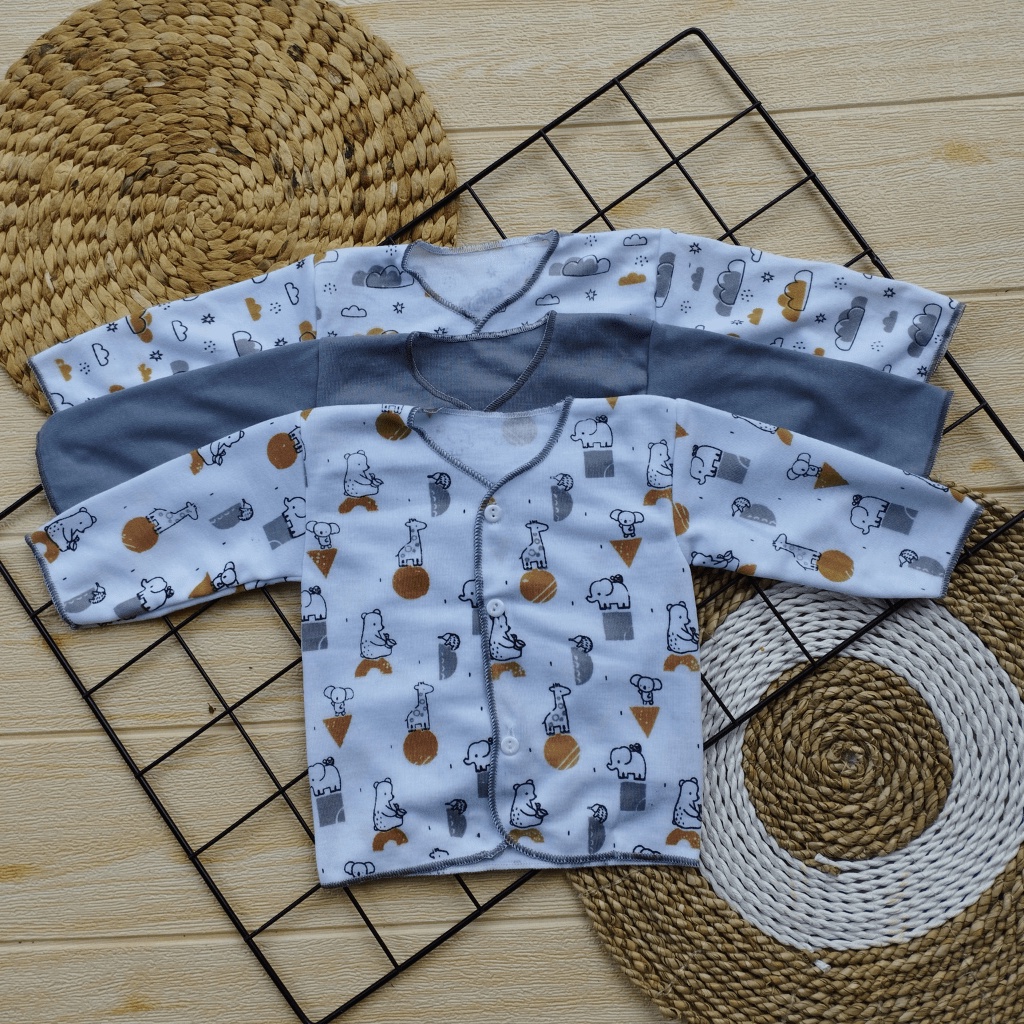 6 PCS Baju Bayi Lengan Panjang Celana Panjang Bayi Baru Lahir Setelan Bayi Meyriana Collection