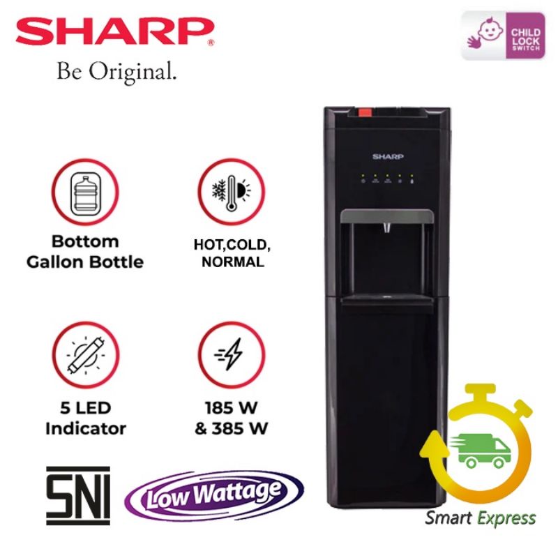 SHARP SWD-66EHL DISPENSER GALON BAWAH(PANAS-NORMAL-DINGIN ES)
