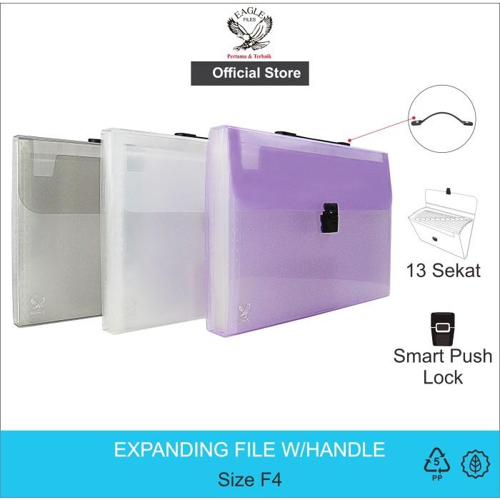 

Eagle Files Expanding File F4 w/Handle Tas Document E338