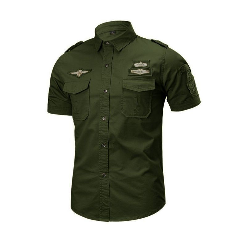 Kemeja Taktical/Kemeja Cowok Body fit