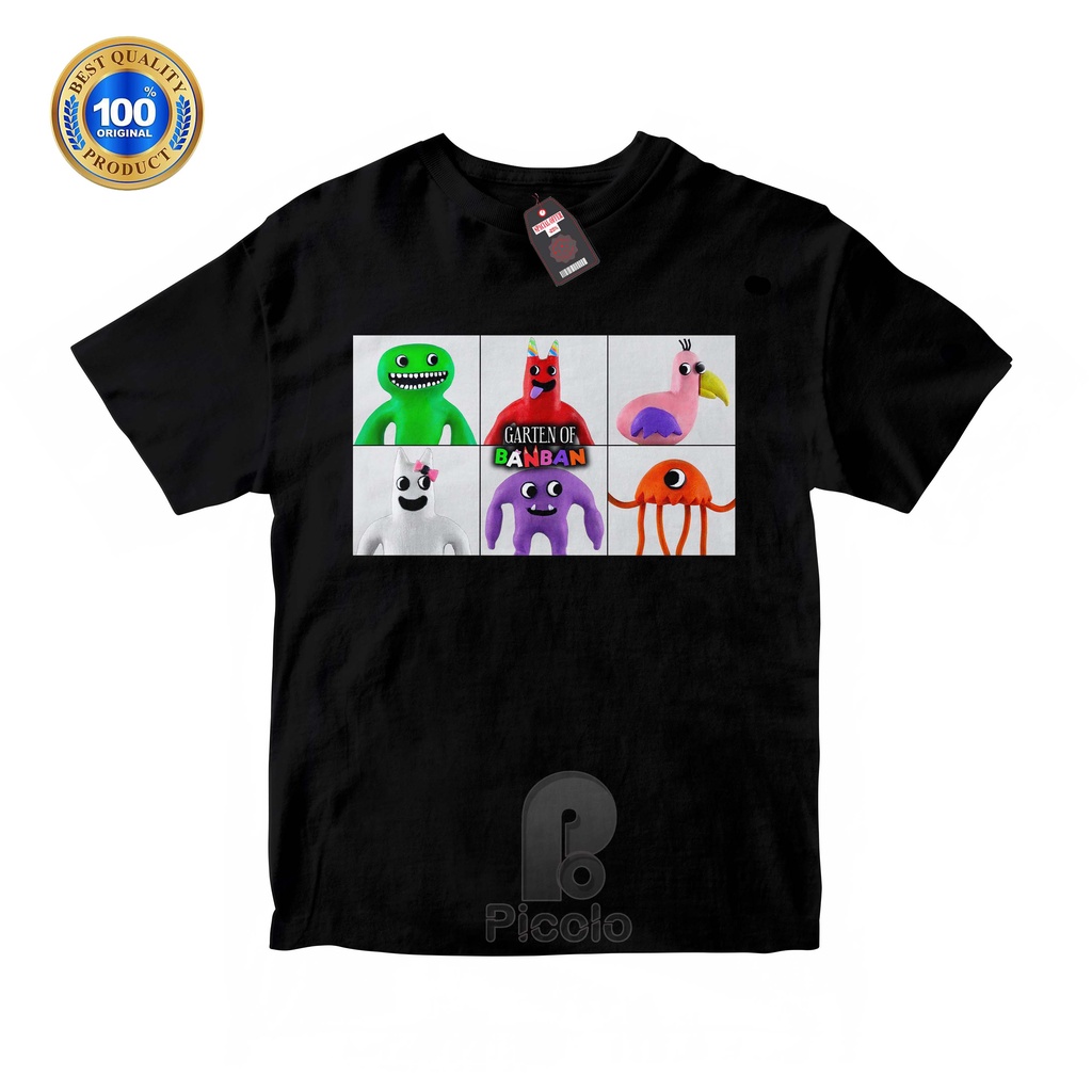 (FREE NAMA) BAJU KAOS ATASAN ANAK MOTIF GARTEN OF BAN BAN UNISEX Bahan COTTUN