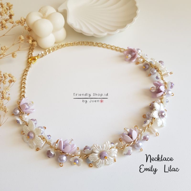 EMILY NECKLACE PREMIUM - ELSA / KALUNG MANIK / KALUNG HIJAB / KALUNG KRISTAL / CHOOKER