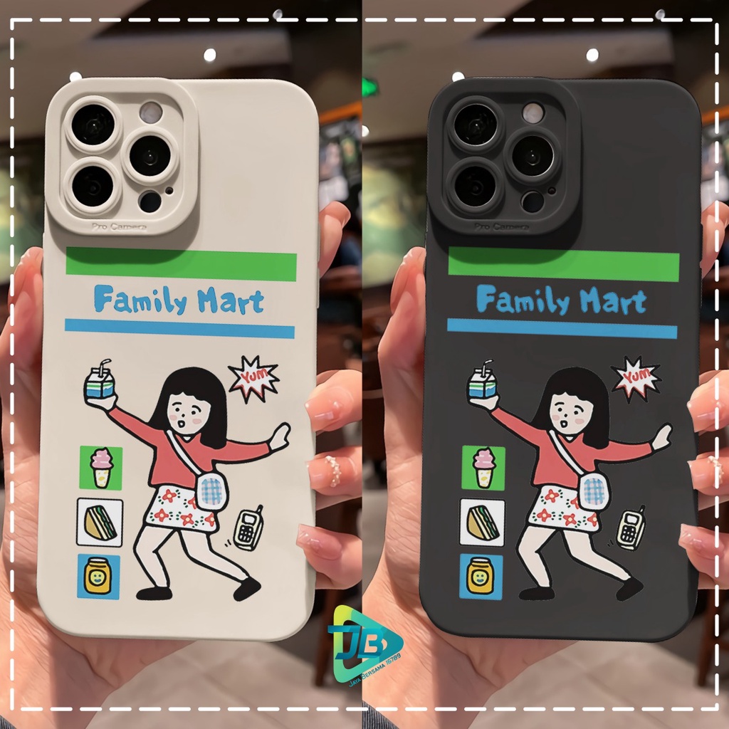 CUSTOM CASE SOFTCASE SILIKON PROCAMERA FAMILY MART CUSTOM VIVO Y12 Y15 Y17 Y16 Y12S Y20 Y21S Y91 Y93 Y95 Y91C Y1S Y22 Y35 V25 V25E JB7124