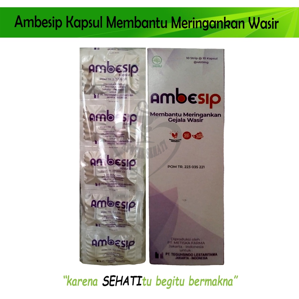 Ambesip Kapsul Obat Herbal Membantu Meringankan Ambeien