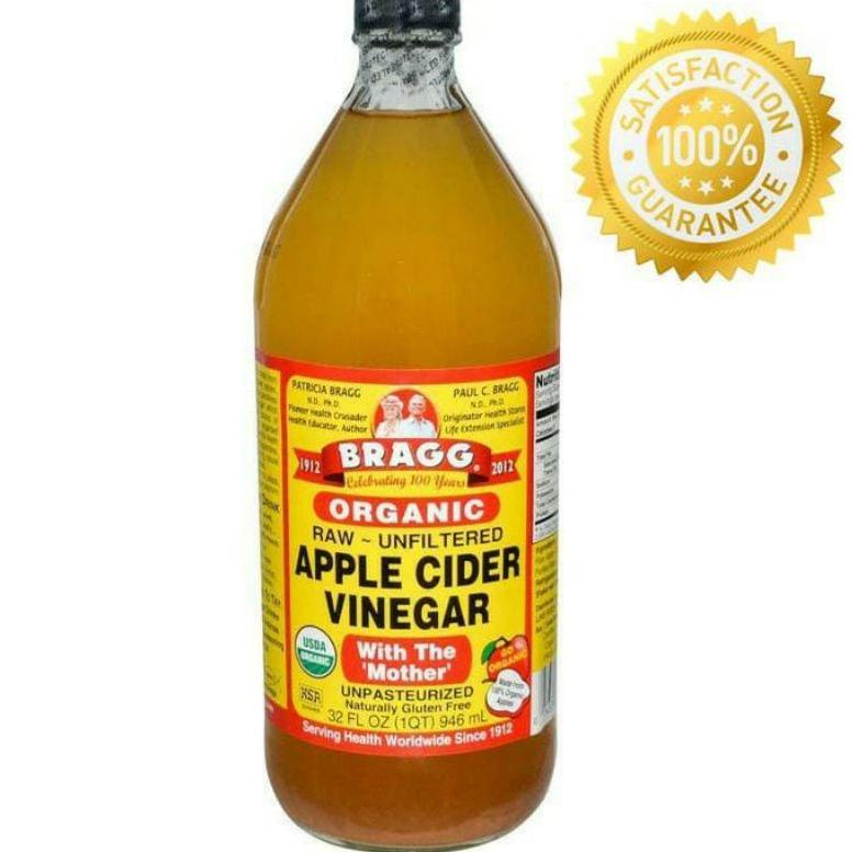 

F⚡ASH SALE Bragg apple cider vinegar 946ml / cuka apel organik 946ml .,..,.,,,,.,