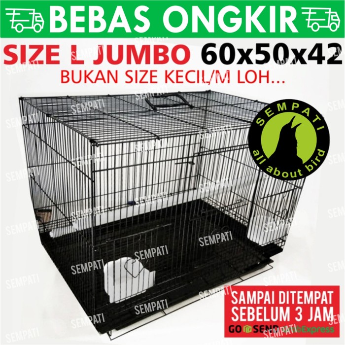 Kandang Burung Sangkar Kandang Besi Umbaran Tebal Lipat Kotak Untuk Ternak