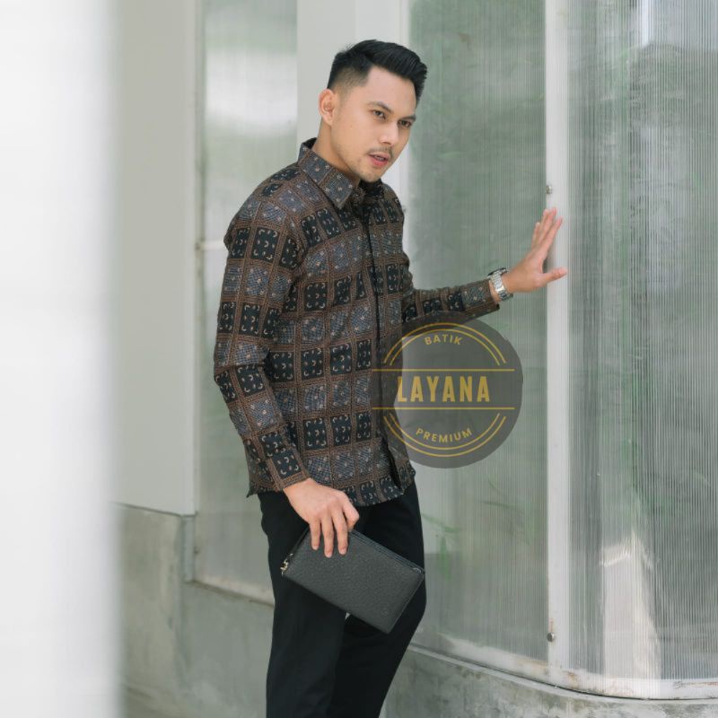 Kemeja Batik Modis Style Anak Muda Slimfit Premium Full Puring Body Terbaik