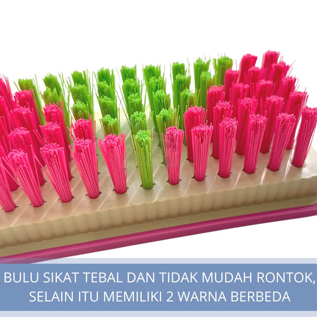 Sikat Cuci 941 Warna Cerah / Sikat Lantai &amp; Kamar Mandi Bulu Kuat &amp; Padat