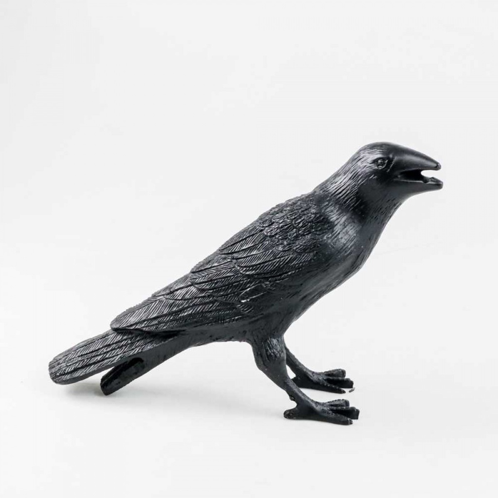 Lampu Meja Hias LED Model Burung Gagak Crow Desk Lamp Warm White