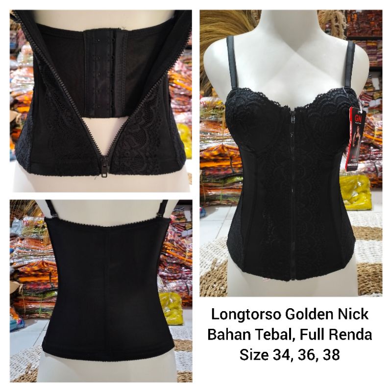 Longtorso/Kemben/Kamisol Golden Nick Bahan Melar Adem