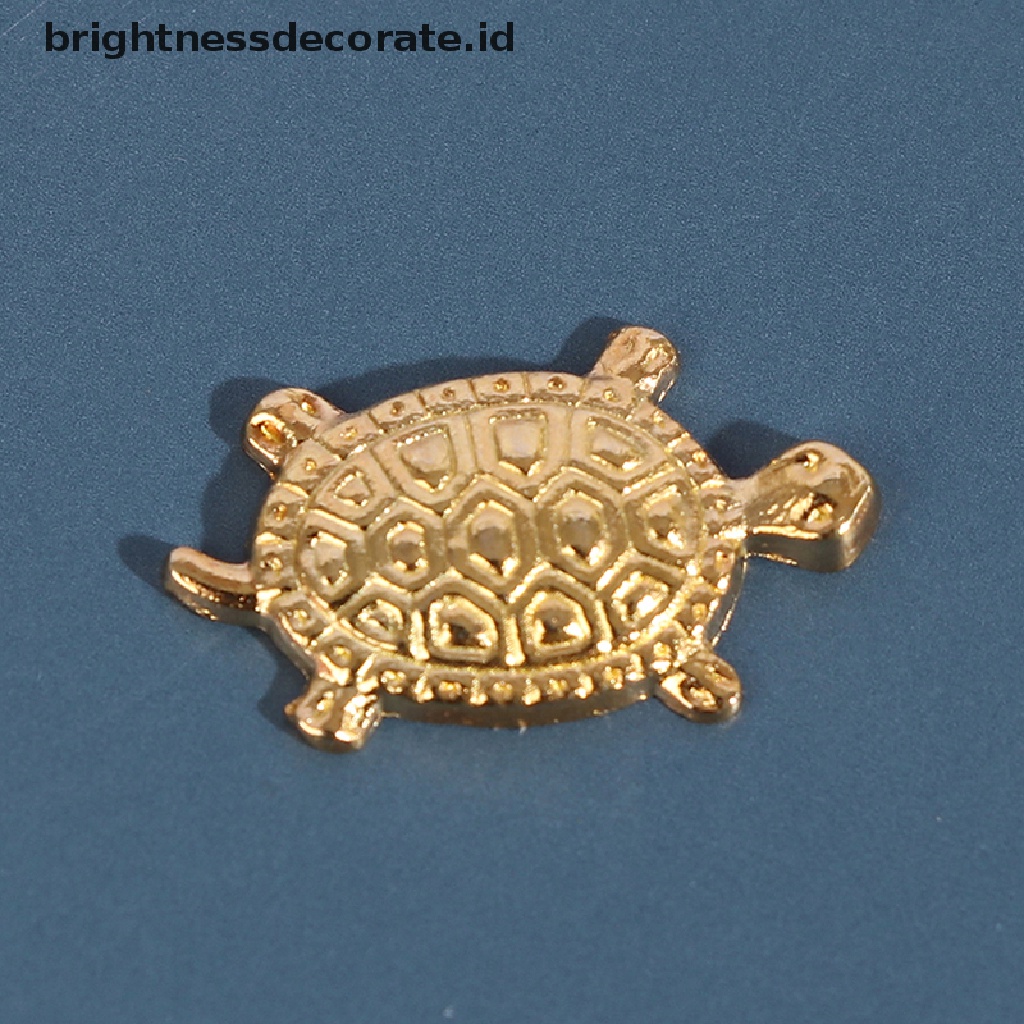 [Birth] 10pcs FengShui Golden Money Turtle Kura Keberuntungan Jepang Untuk Kekayaan Keberuntungan [ID]