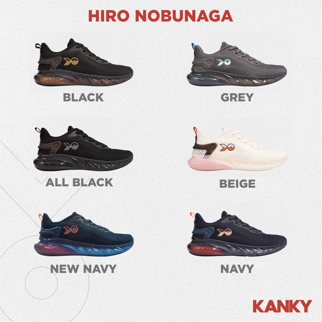 Sepatu sneakers Pria Original kanky Hiro Nobunaga 39-44