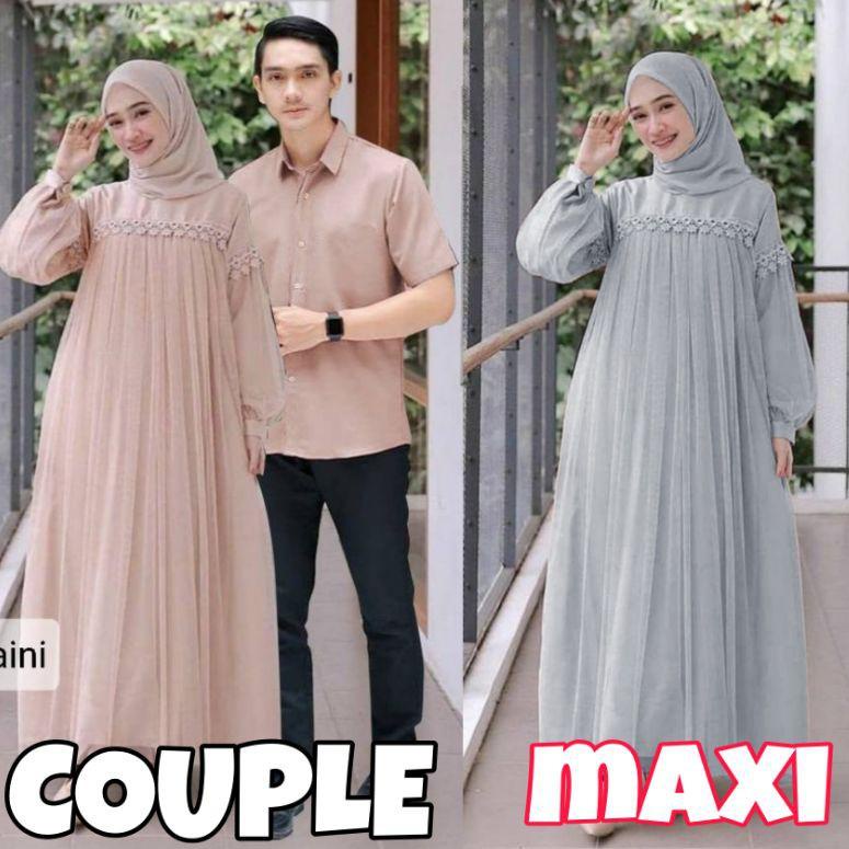 [PRODUK NKHWJ] XVC - MAXI NURAINI / COUPLE NURAINI / Maxi Zoya / Maxi Wanita / Gamis Wanita / Maxi M