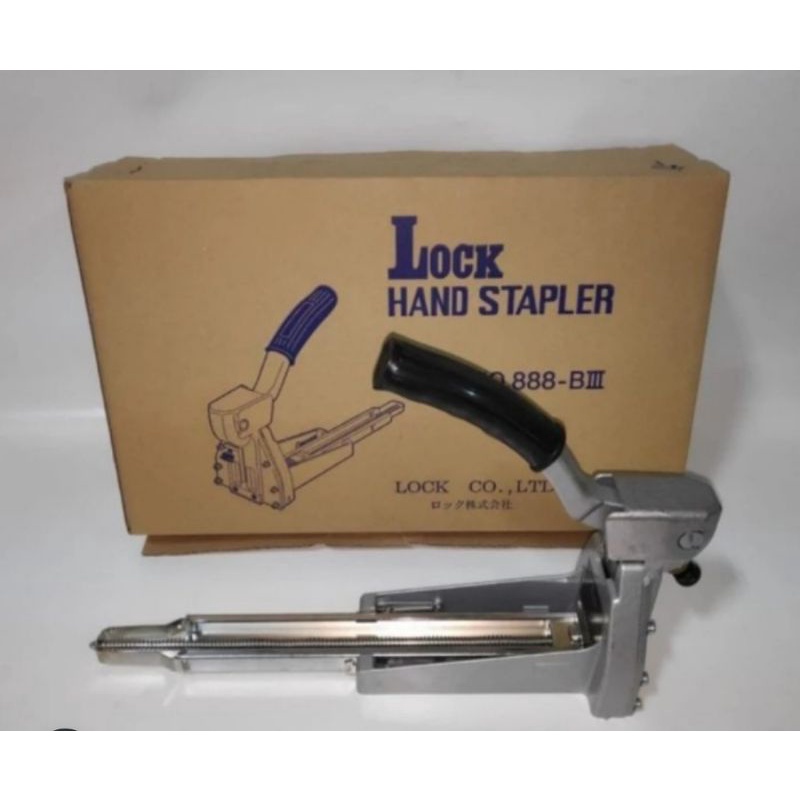 

Alat staples kardus karton manual 5/8 /Lock hand stapler asli japan