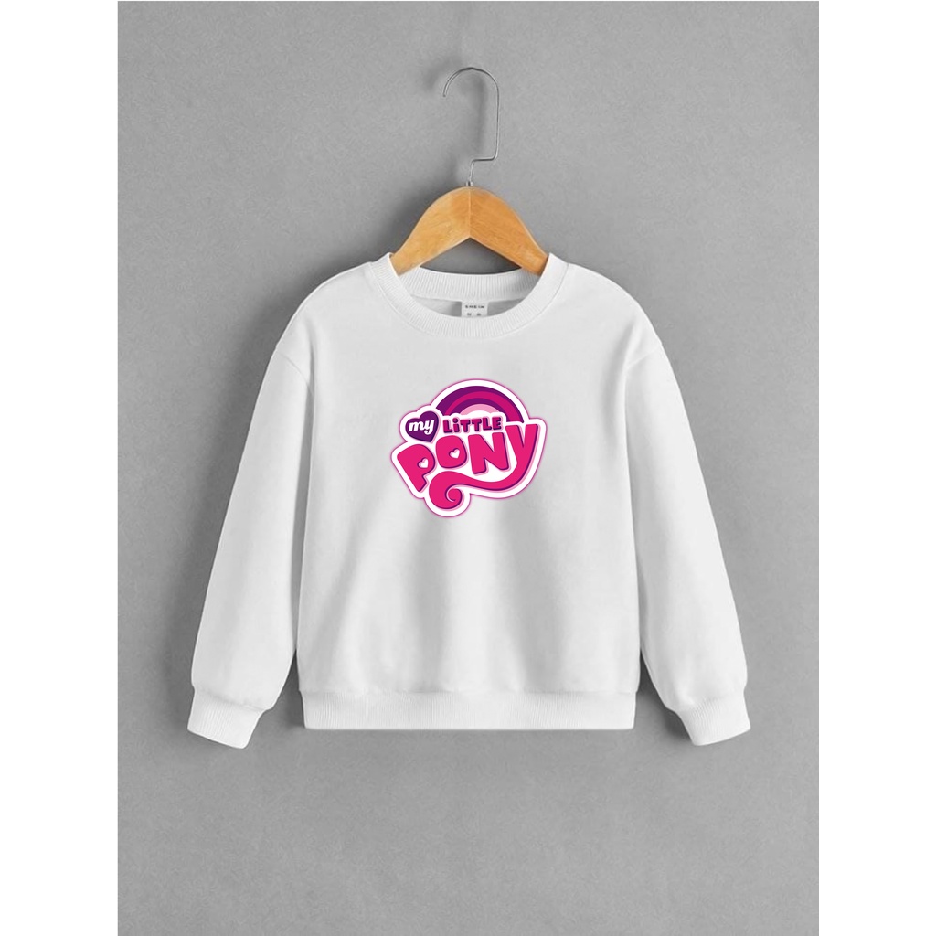 Sweater Perempuan Usia 2 - 12 Tahun Crewneck MY LITTLE PONY Switer Cewek Cowok