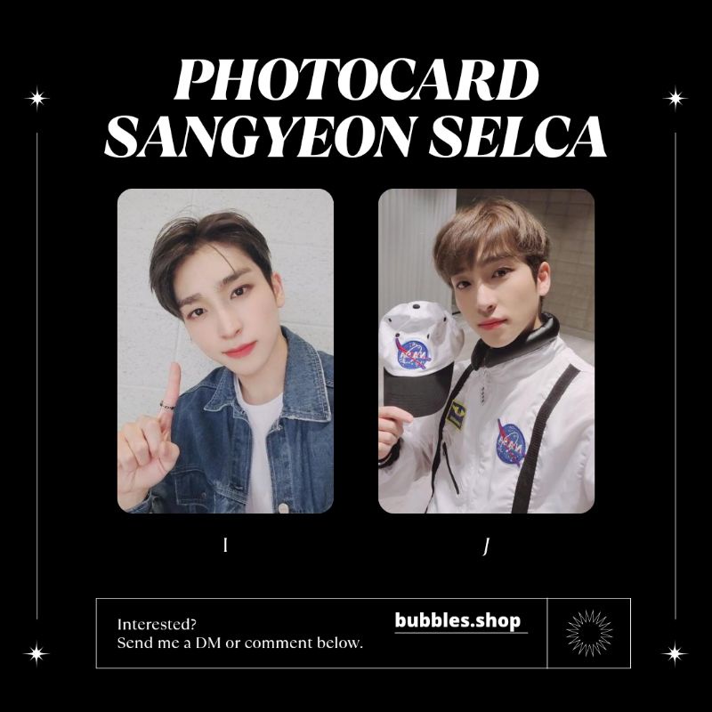 PHOTOCARD UNOFFICIAL SANGYEON THE BOYZ SELCA