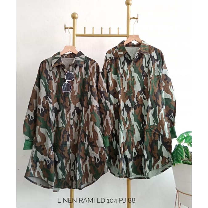 BLOUSE LINEN RAMI LD 104 / ATASAN WANITA / ATASAN MURAH / OOTD KEKINIAN / FASHION MUSLIM / OOTD HIJA