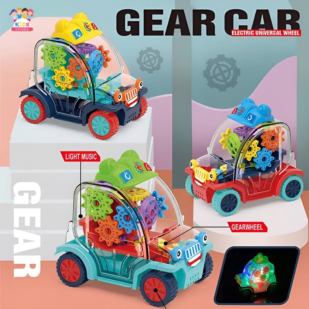 Gear Universal Wheels | Mainan Anak Laki Laki Mobil Mobilan | Mainan Kereta Api Lokomotif | Hadiah Ulang Tahun Anak Cowok