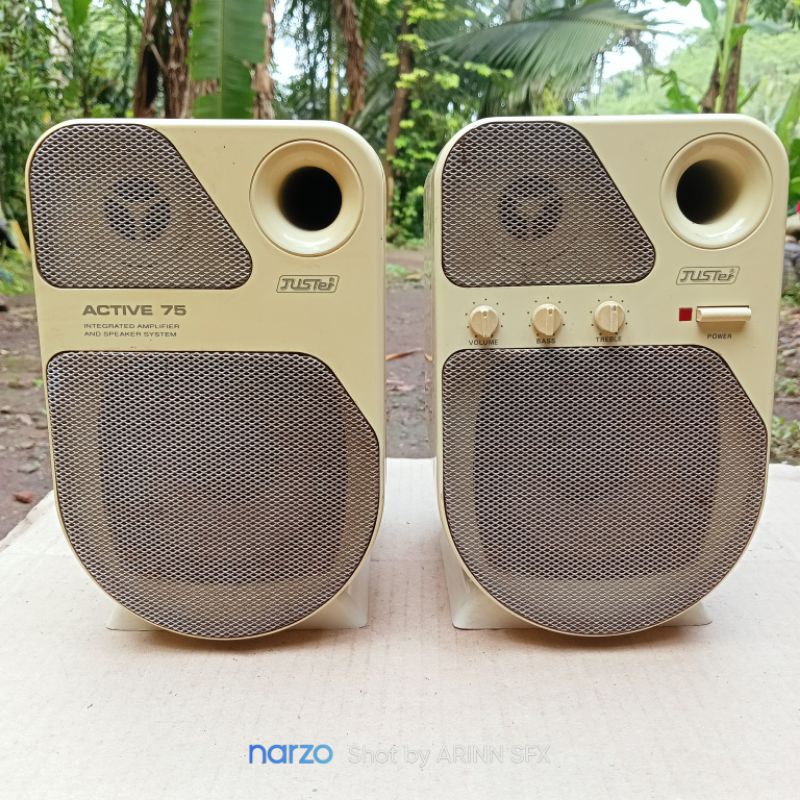 speaker aktif 4inch bekas normal