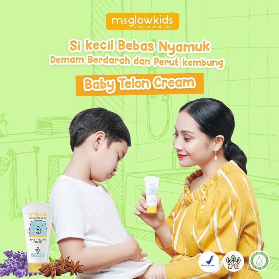 MS GLOW BABY TELON CREAM MS KIDS MINYAK TELON MSKIDS MS GLOW KIDS Original