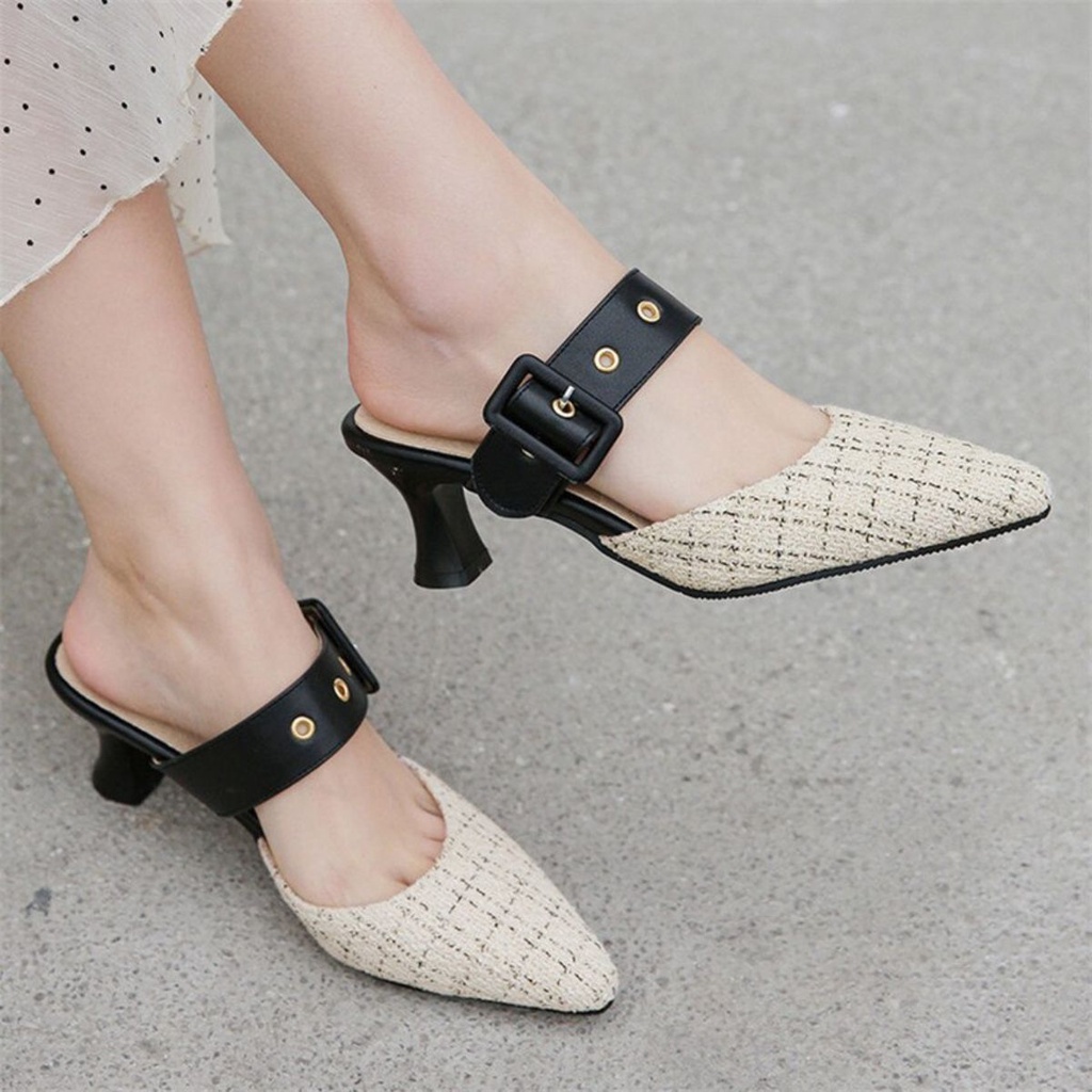 SEPATU SANDAL HEELS WANITA HAK KRUCUT