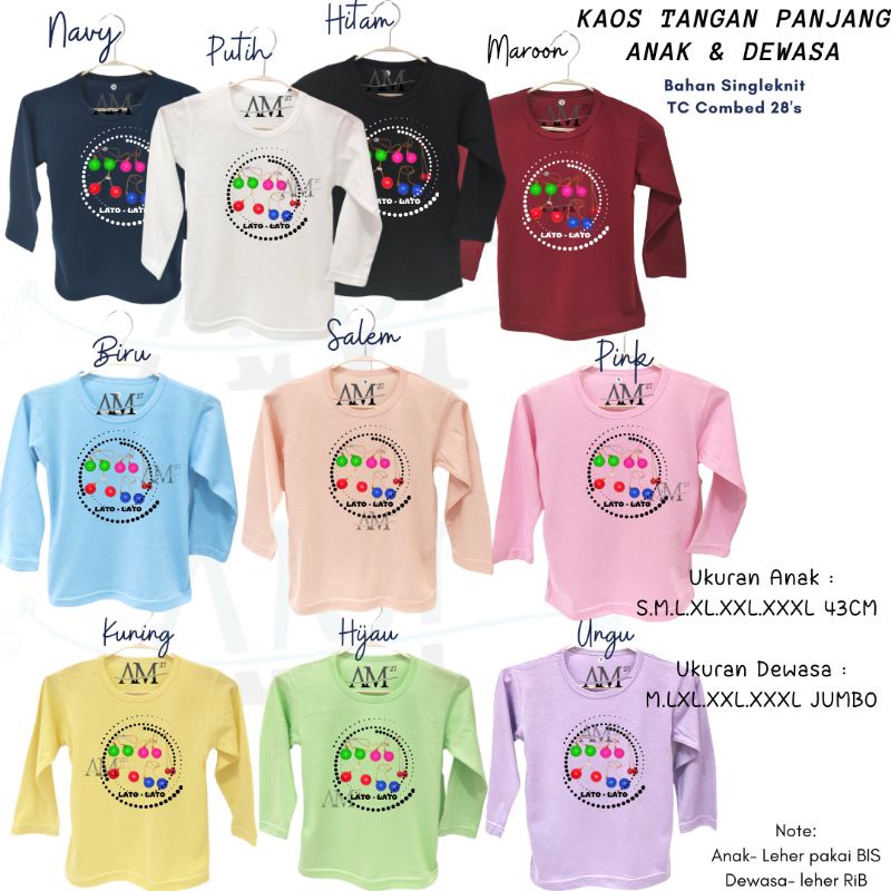 TPJ013 Baju Kaos Anak 1-12 tahun s/d Dewasa FNAF Minecraft Stumble Rainbow Friends