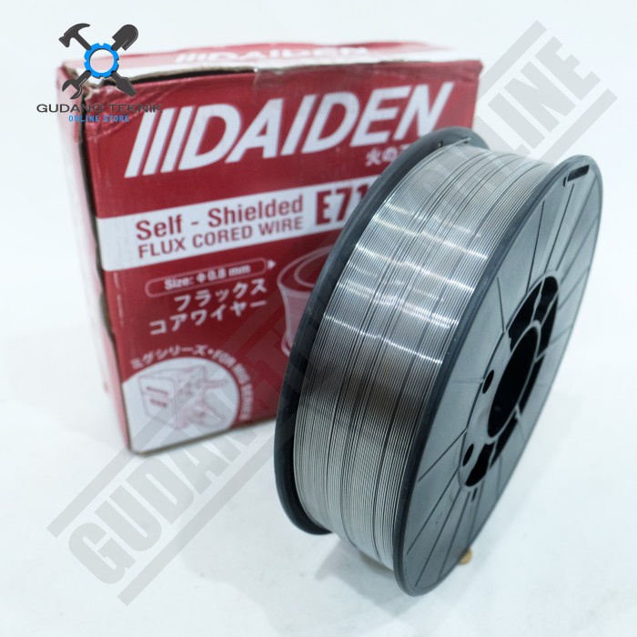 Kawat Las Flux Core 0.8mm 5Kg E71T-11 DAIDEN / Welding Flux core Wire Kawat Las 0.8mm 5 Kg E71T 11 DAIDEN