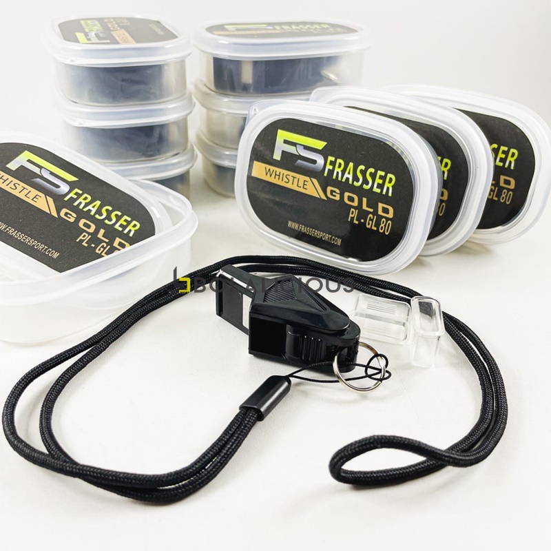 Peluit Wasit Olahraga Original Frasser Gold PL-GL 80 Pluit Olahraga Futsal Sepak Bola Voly Basket