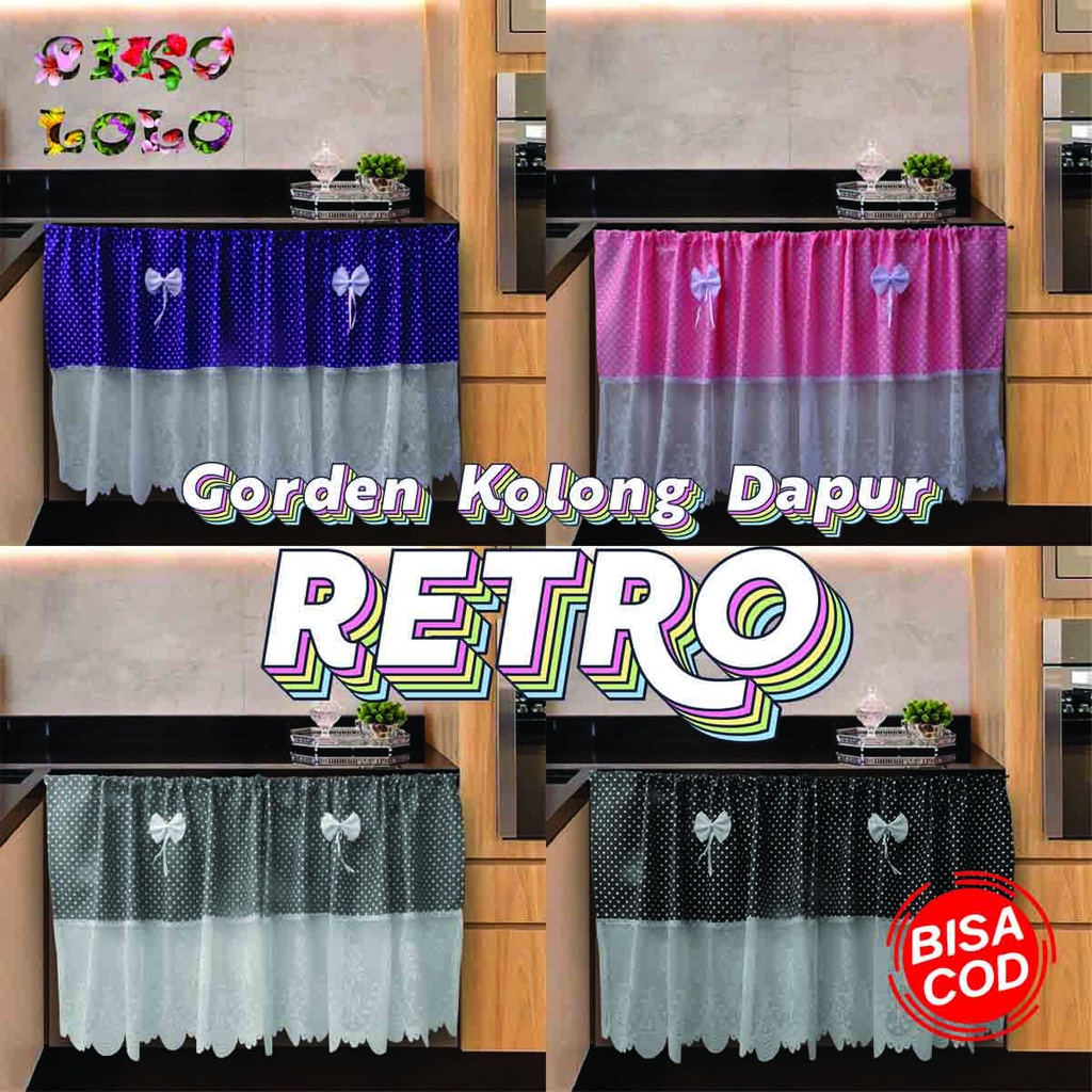Gorden Kolong Dapur Retro Model Klasik