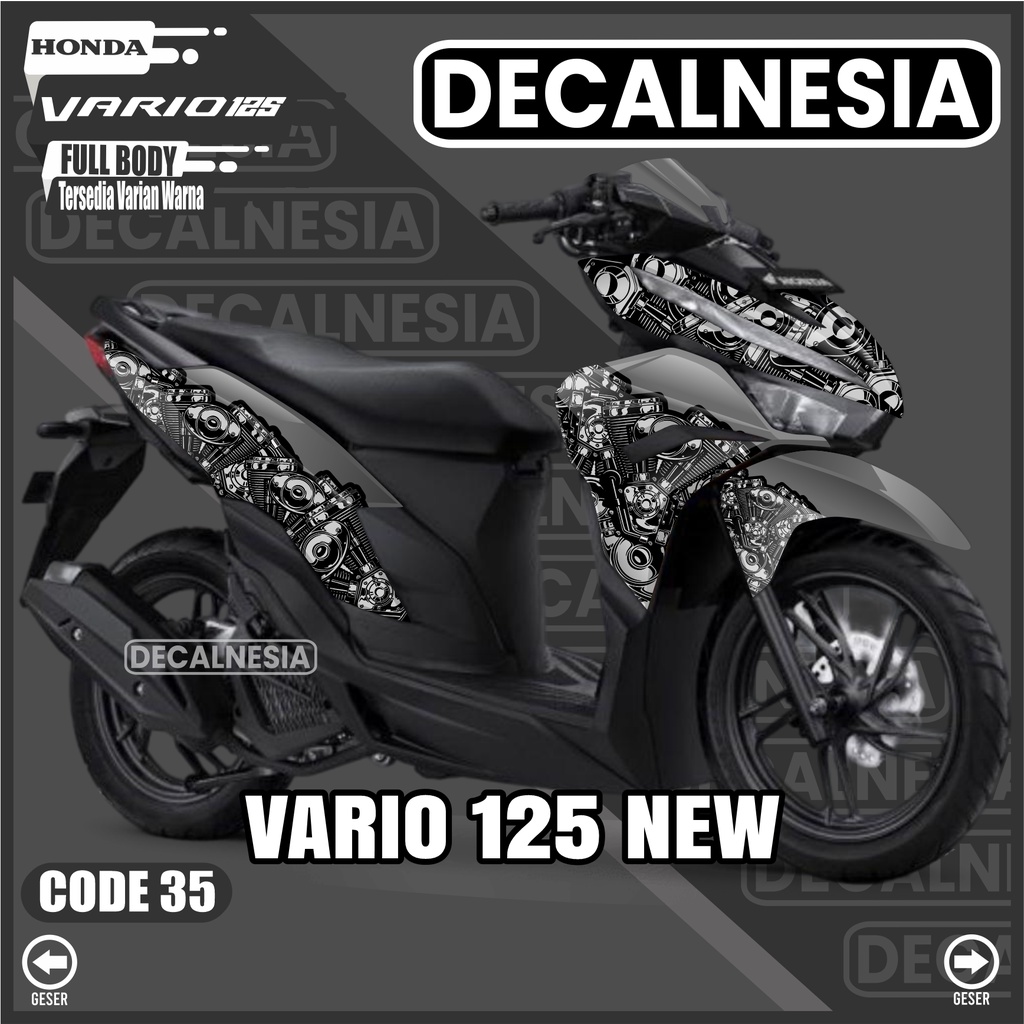 Stiker Decal Vario 125 New 2022 2023 Full Body Sticker CBS ISS SP Motor Honda Variasi Modifikasi Rac