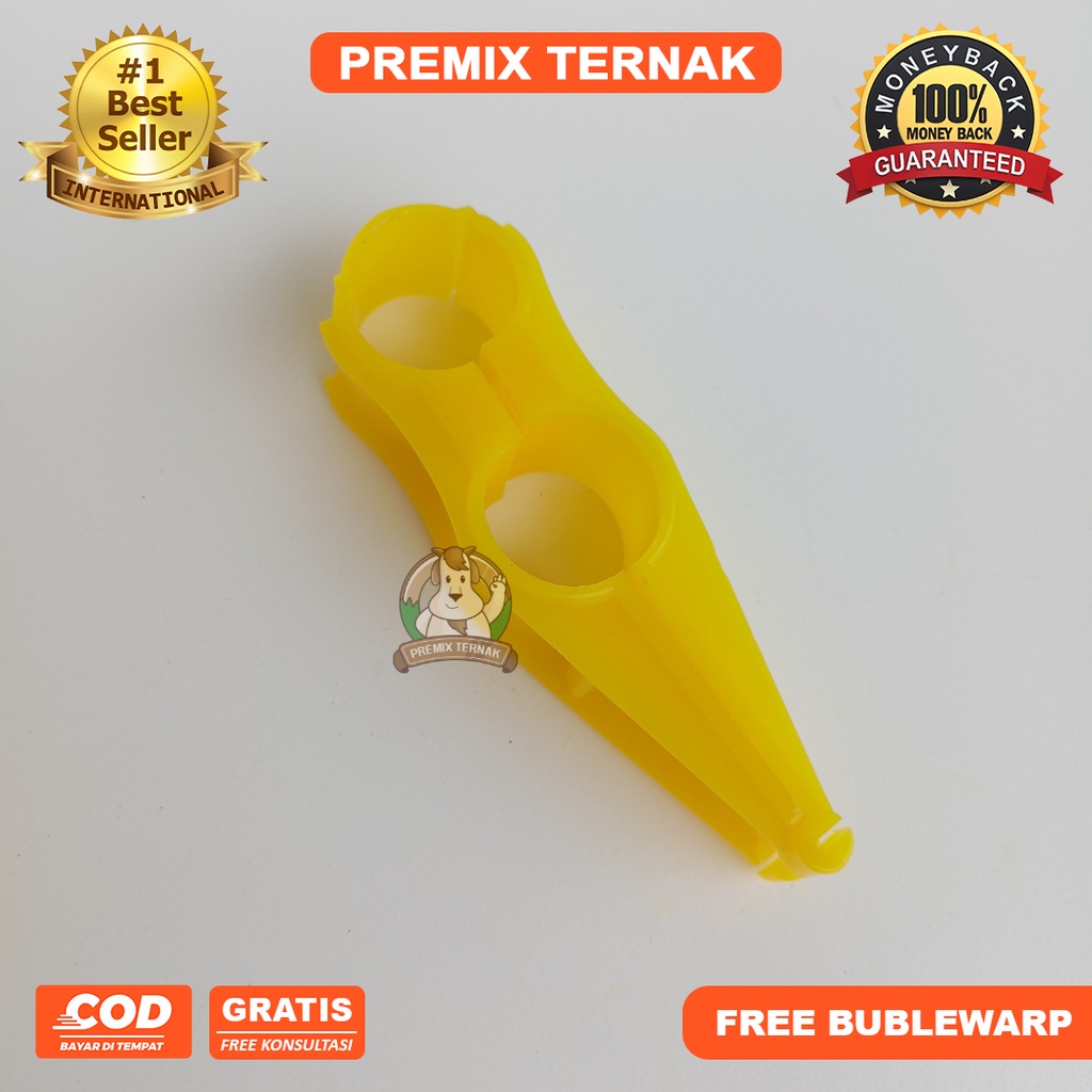 GANTUNGAN PIPA NIPPLE AYAM - S HOOK FULL - MODEL BULAT
