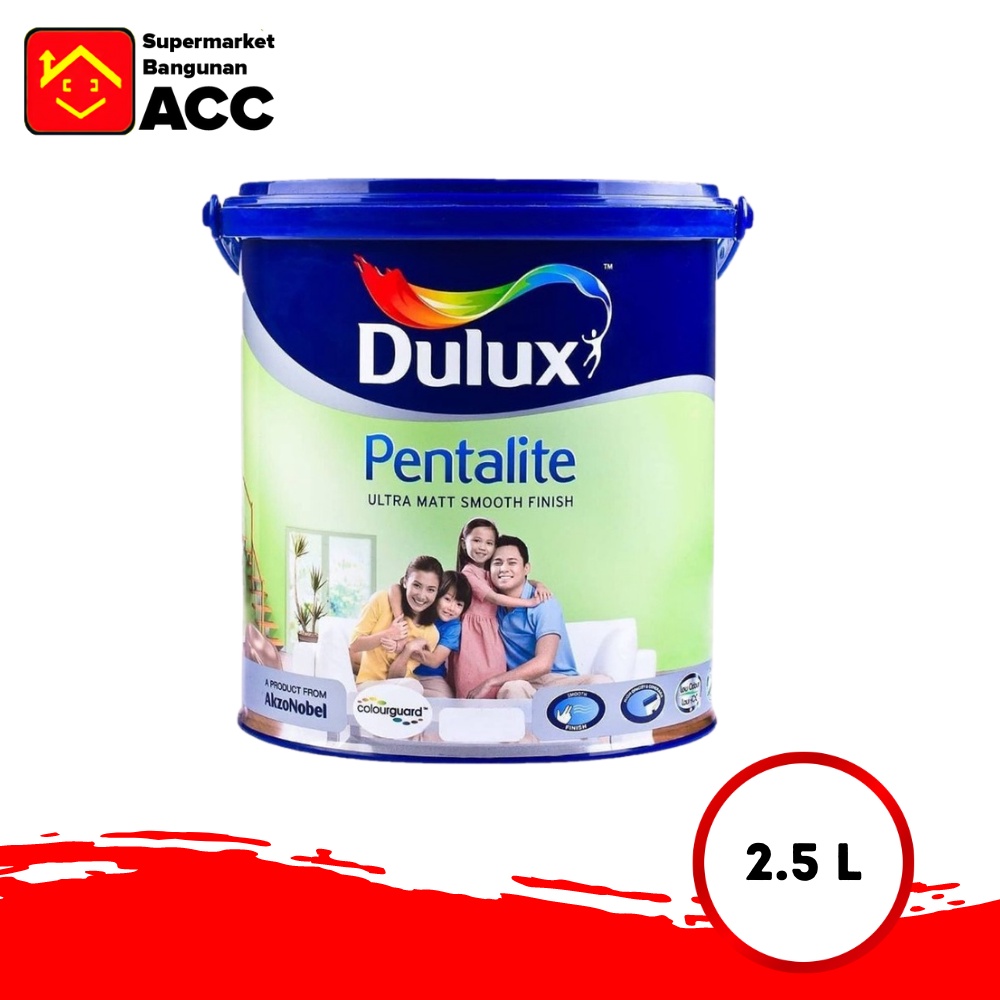 Cat Dinding - Cat Tembok - Dulux - Cat Dulux Pentalite Cat Tembok Premium Interior 2,5liter