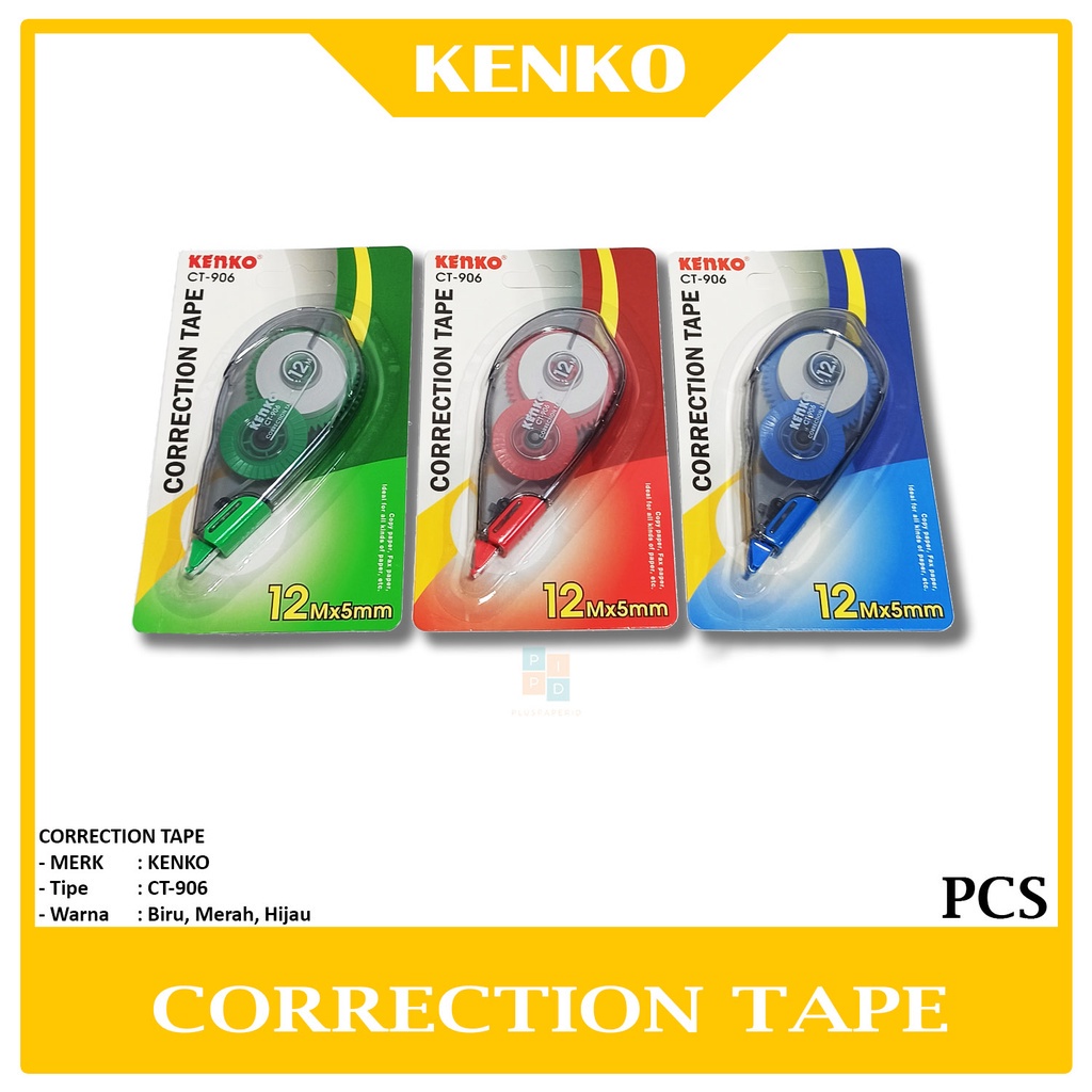 

KENKO - Tip-Ex Roll Correction Tape CT-906 12x5m - Pcs