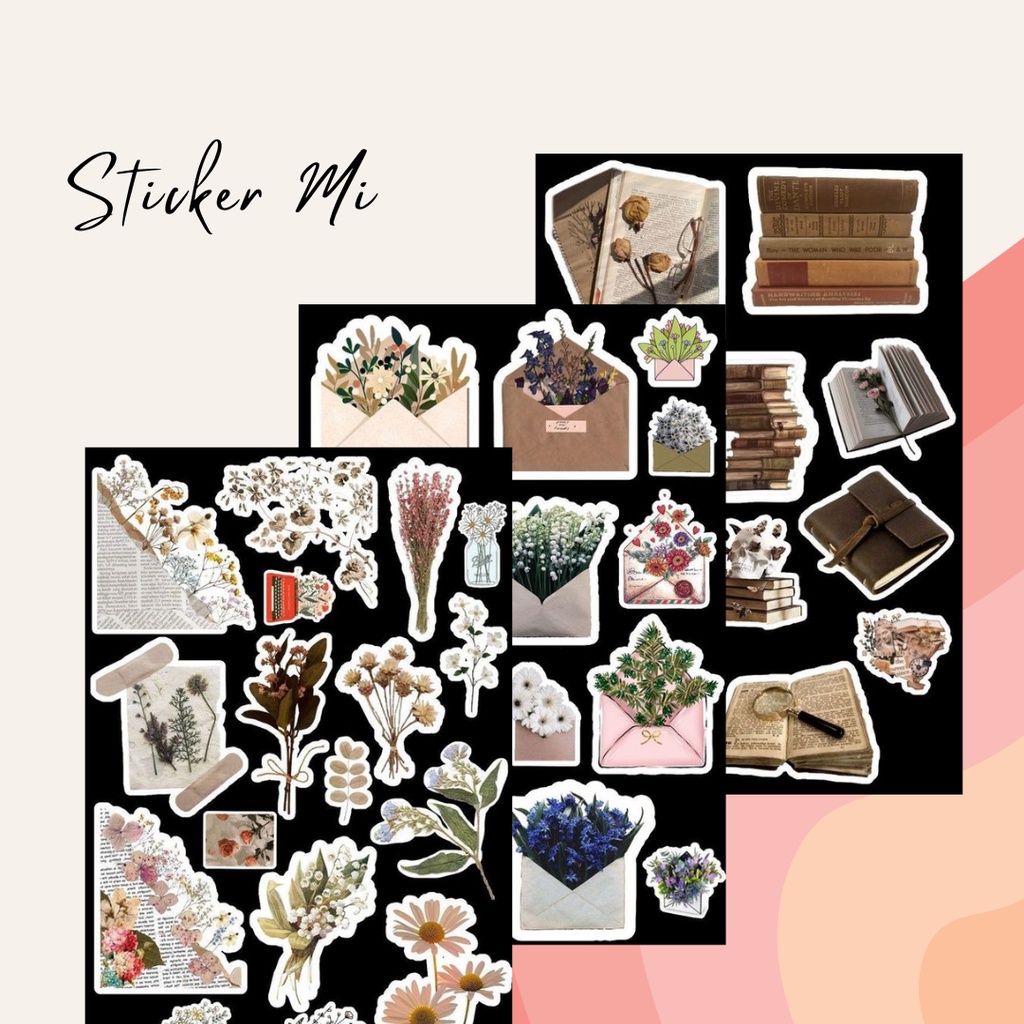 

[FLOWERS] STIKER AESTHETIC ANTI AIR GLOSSY 135 GSM