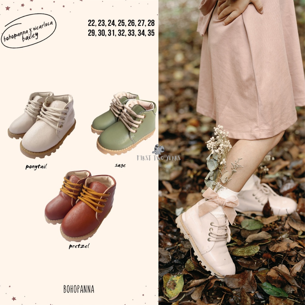 Bohopanna X Wearluca - Bailey Boots / Sepatu Anak Unisex