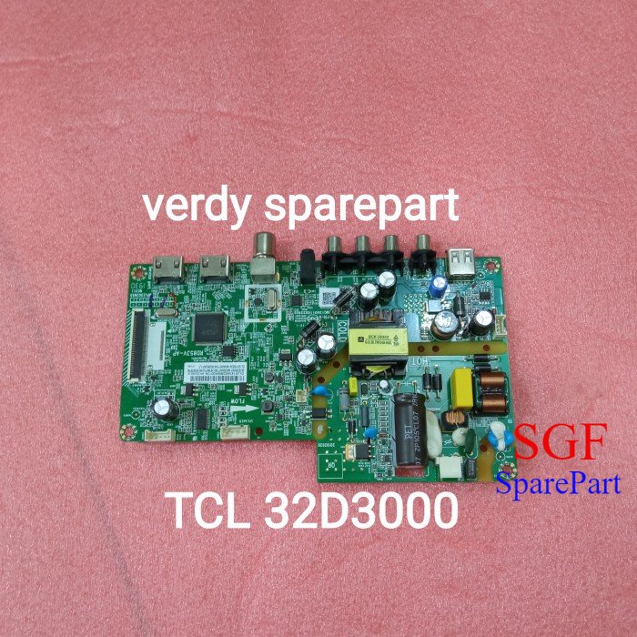 mb led TCL-L32D3000B - mainboard modul mesin tv led tcl l32d3000b