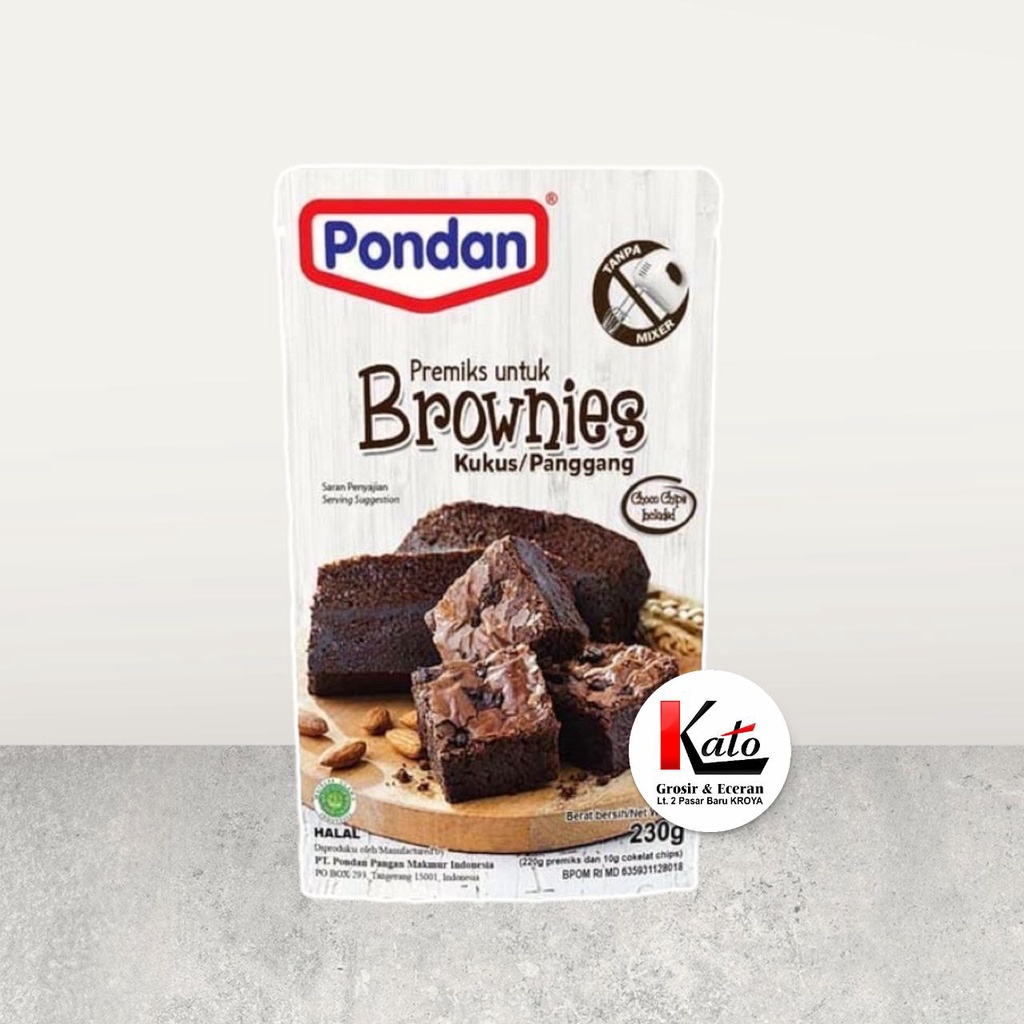 

Pondan Brownies Kukus/Panggang Instan 230 Gram