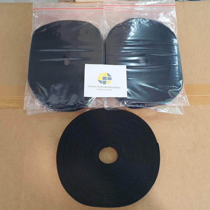 

Holder Velcro Pengikat Kabel 25M Fo Fiber Optik Velcro Tape Velcro Organizer