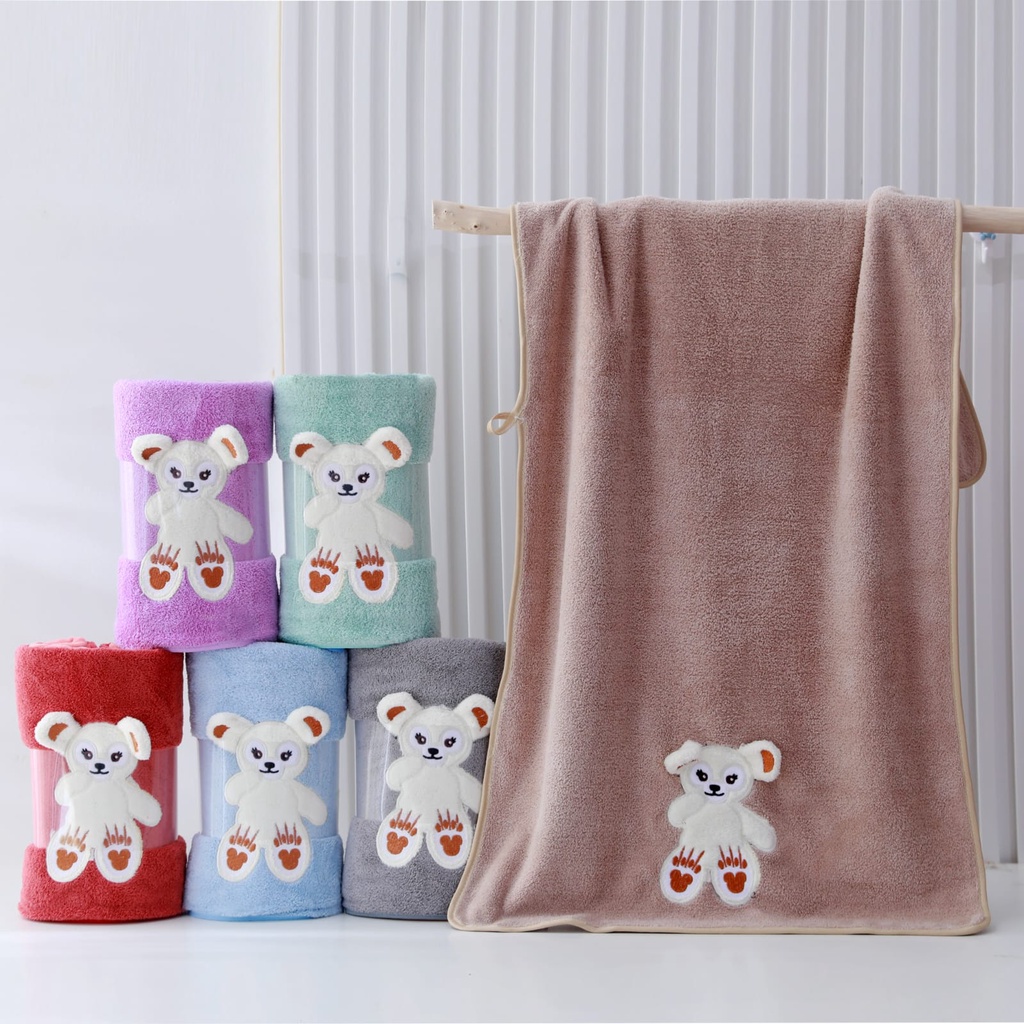 Cotton Candy Baby Towel / Handuk Bayi / Kado Bayi / Kado Lahiran - Bear 2