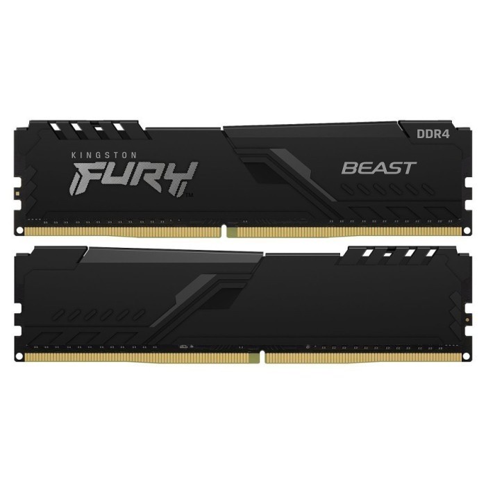 Kingston RAM PC 32GB (16GB x2) DDR4 PC3200 Fury Beast KF432C16BBK2/32 RESMI