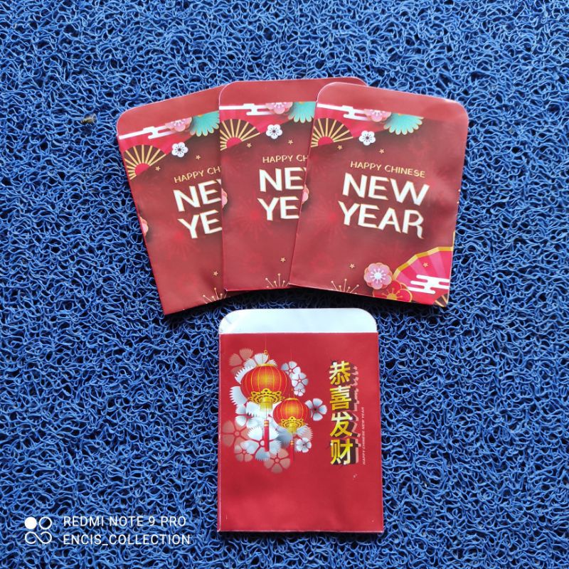 [pack isi 10] Amplop angpao imlek 2023 tahun kelinci 1pak isi 10 lembar ukuran medium hong bao angpau merah ong / amplop imlek tahun baru china 2023