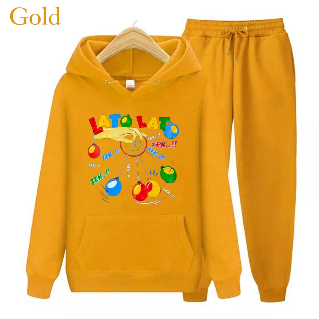 Hzl_outfit Setelan Sweater Hoodie Anak Lato Lato Tek Trend/ Sweater Hoodie Cealana Lato Lato