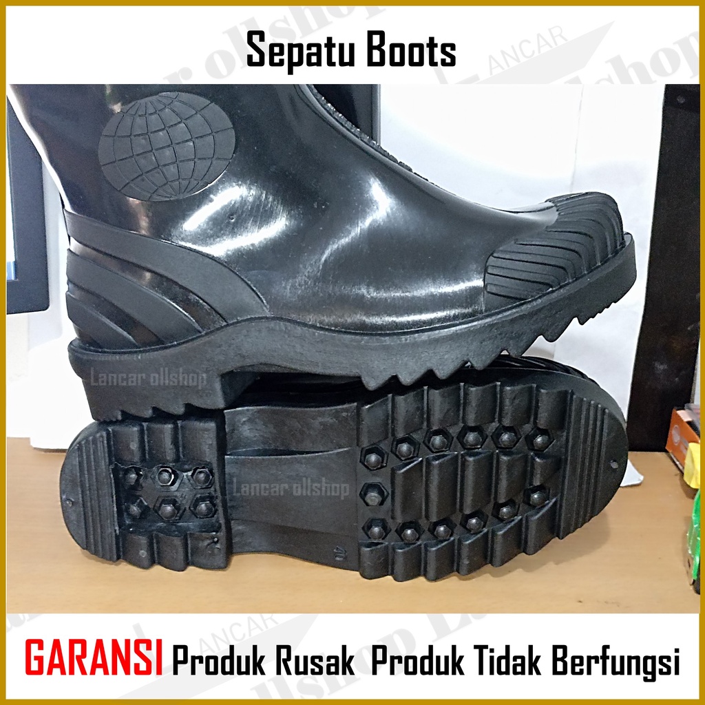 Sepatu Safety Boot Murah / Sepatu Boot Murah / Sepatu Boat Bangunan / Sepatu Bangunan / Sepatu Boat Proyek / Sepatu Boots Karet But Bot Lentur