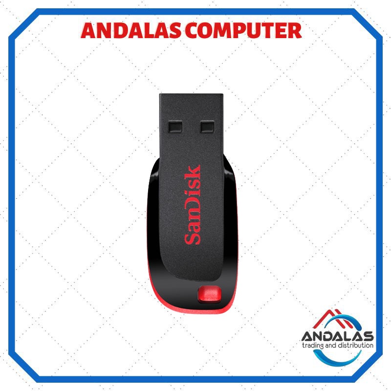 FLASHDISK PENYIMAPANAN DATA SANDISK CRUZERBLADE 64GB RESMI BERGARANSI