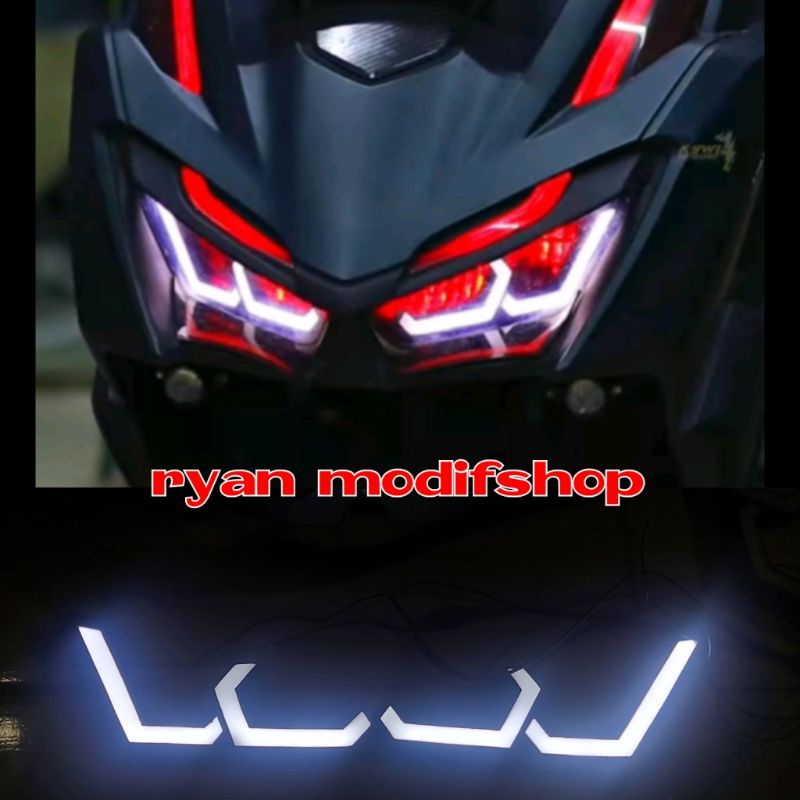 lampu alis lazy eye hexagon vario 160 frame hexa honda vario 160 lazy hexa vario new 160
