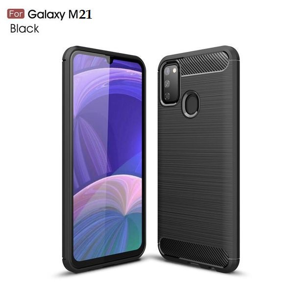 Case Samsung Galaxy M21 Softcase iPAKY Carbon