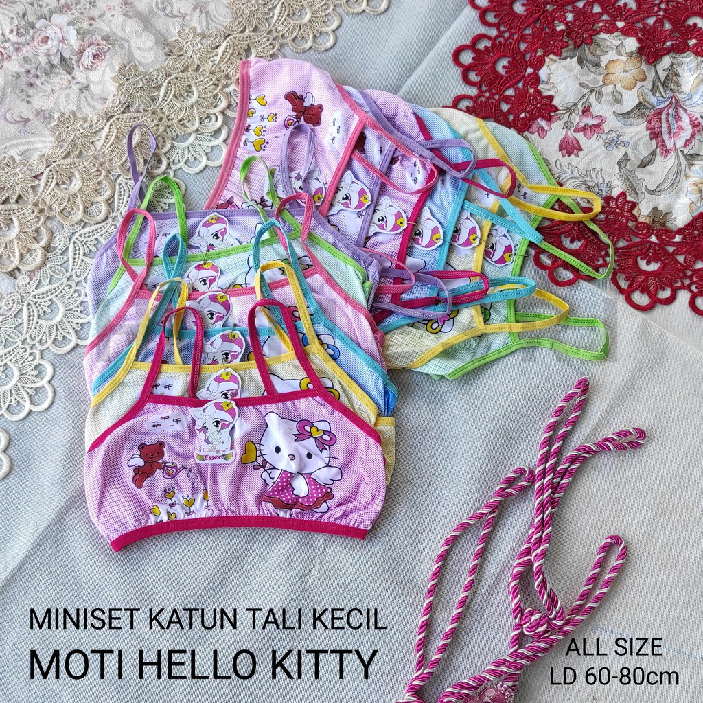 newmyfashion  COD Bh Mini Set Bra Miniset Anak Perempuan Cantik Tali Kecil  All Size Katun Murah Rem